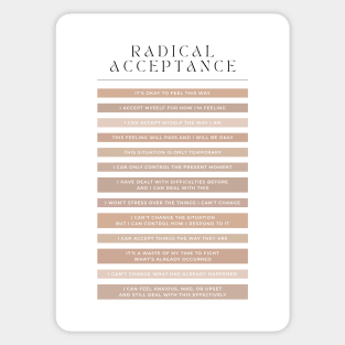 Radical Acceptance - DBT Sticker